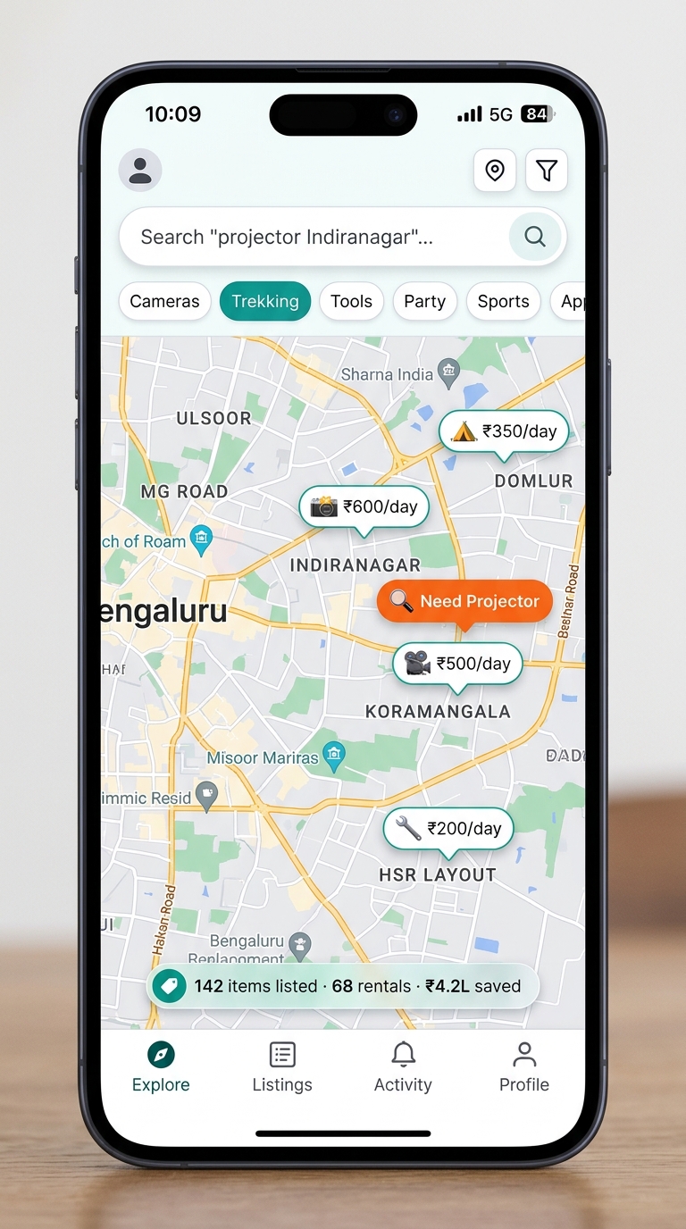 Rent Anything Bengaluru Screen